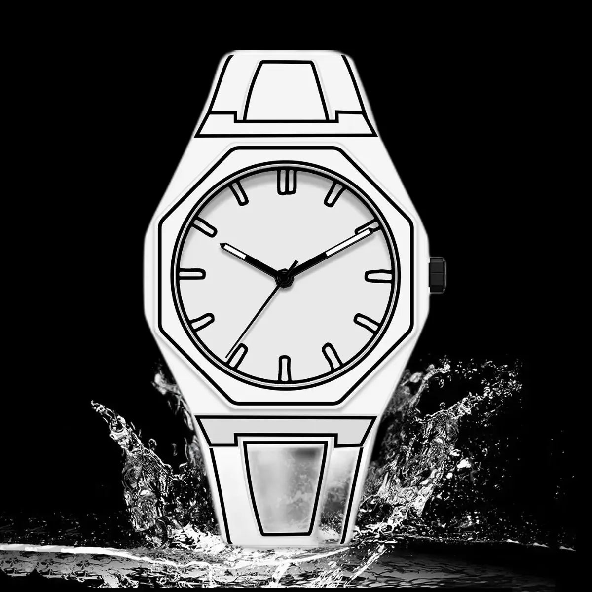 3D White Watch Salah Haven